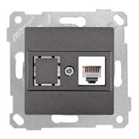 RİTA MEK TUŞ TELEFON PRİZİ 1XRJ12 ANTRASİT 1